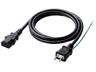 【クリックで詳細表示】ELECOM/エレコム KT-218 3P-2P電源ケーブル 1.8m
