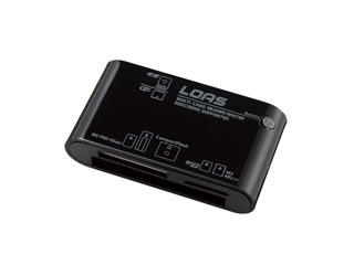 【クリックで詳細表示】ロアス CRW-7M50BK マルチカードリーダー/ライター SDXCカード対応 ブラック