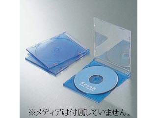 【クリックで詳細表示】ELECOM/エレコム CFC-01BU02 スリムCDケース(同色3枚セット) ブルー02