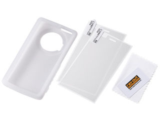 【クリックで詳細表示】ray-out/レイ・アウト LUMIX Phone用シルキータッチシリコンジャケット RT-P02DC1/W ホワイト