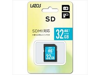 【クリックで詳細表示】20個セット Lazos SDカード 32GB L-32SDH10-U1X20