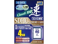 SDH-S4G SDHC�������[�J�[�h 4GB Class/�N���X6