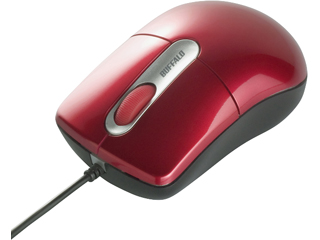 【クリックで詳細表示】バッファローコクヨサプライ BSMOU05SRD 光学式有線マウス USB接続 Sサイズ 延長ケーブル付 レッド
