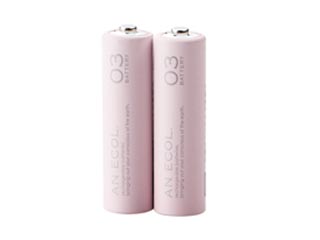 【クリックでお店のこの商品のページへ】ELECOM/エレコム DE-SNH3P2RPN 単3形充電式ニッケル水素電池〈AN ECOL.〉 単3形2個：ピンク