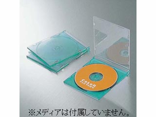 【クリックで詳細表示】ELECOM/エレコム CFC-01GN01 スリムCDケース(同色3枚セット) グリーン01