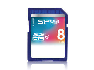SDHCメモリーカード 8GB Class4/クラス4 永久保証 SP008GBSDH004V10