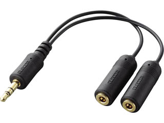 【クリックで詳細表示】ELECOM/エレコム IPC-AS/BK iPod用モバイルオーディオケーブル (ブラック)