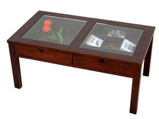 【クリックで詳細表示】組立家具 【大幅値下げ中！】コレクションテーブル ダークブラウン CT954DBR