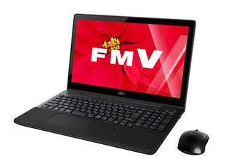 15.6型ノートPC LIFEBOOK/ライフブック AH77/W FMVA77WB シャイニーブラック