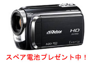 【クリックで詳細表示】Victor/ビクター 【今ならスペア電池プレゼント！】GZ-HD320-B(ブラック)