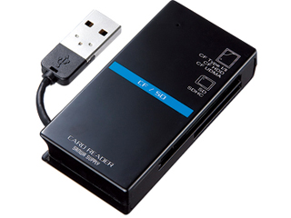 【クリックで詳細表示】サンワサプライ ADR-CML1BK USB2.0 カードリーダー ブラック