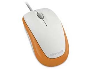 【クリックで詳細表示】Microsoft/マイクロソフト Compact Optical Mouse 500 光学式有線マウス マンゴーオレンジ