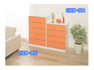 【クリックで詳細表示】アイリスオーヤマ 【カラーハイブリッドチェストワイド】CHCW-005/オレンジ