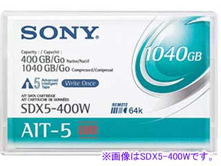 【クリックで詳細表示】SONY/ソニー AITデータカートリッジ400GB(1040GB) SDX5-400CR