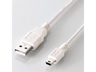 【クリックで詳細表示】ELECOM/エレコム U2C-GMM15WH ゲーム機用USB2.0ケーブル(mini-Bタイプ) [ホワイト] 1.5m