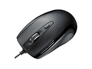 【クリックでお店のこの商品のページへ】サンワサプライ MA-LS15BK 5ボタンレーザーマウス ブラック