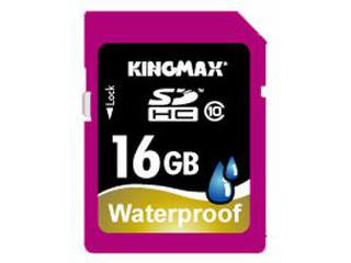 【クリックでお店のこの商品のページへ】KINGMAX/キングマックス 完全防水SDHCカード クラス10/Class10 16GB water proof SDHC10X16