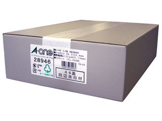 【クリックで詳細表示】A・one/エーワン 28946 インクジェットプリンタラベルA4 44面四辺余白付500シート