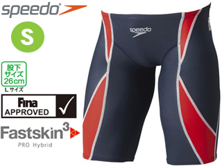 【クリックで詳細表示】SPEEDO/スピード SD72C04-NR メンズPRO Hybridスパッツ 【Sサイズ】 (ネイビー×レッド)