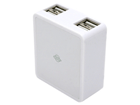 PL-QUCHG03-W USB4�|�[�gAC�A�_�v�^ iPod/iPhone/Xperia�Ή� 2000mA White/�z���C�g