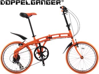 【クリックで詳細表示】Doppelganger/ドッペルギャンガー 212 TANGERINE 20インチ 折り畳みミニベロ 小径自転車