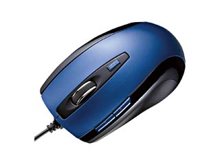 【クリックでお店のこの商品のページへ】サンワサプライ MA-LS15BL 5ボタンレーザーマウス ブルー