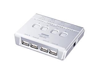 【クリックで詳細表示】サンワサプライ SW-US44H USB2.0ハブ付手動切替器(4回路)