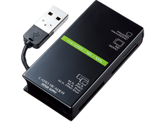 【クリックで詳細表示】サンワサプライ ADR-CML2BK USB2.0 カードリーダー ブラック