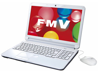 15.6型ワイドLED液晶ノートPC LIFEBOOK/ライフブック AH77/H アーバンホワイト
