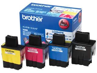 【クリックで詳細表示】brother/ブラザー LC094PK MyMio/マイミーオ用インクカートリッジ 4色(ブラック・シアン・マゼンダ・イエロー)パック