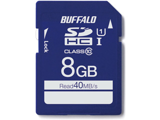 SDHCメモリーカード 8GB Class10/クラス10 UHS-I(Class1)対応 RSDC-008GU1S