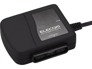 【クリックで詳細表示】ELECOM/エレコム JC-PS101UBK USB to PS/PS2 ゲームパッドコンバータ ブラック