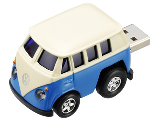 【クリックで詳細表示】GREEN HOUSE/グリーンハウス GH-UFD4GC-VWCB 世界の名車USBフラッシュメモリ AutoDriveシリーズ 4GB VW(ワーゲン)クラシックバス
