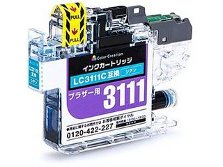 【クリックで詳細表示】インクカートリッジ ブラザー LC3111シリーズ シアン CIB-LC3111NC