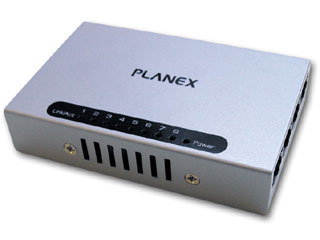 【クリックで詳細表示】PLANEX/プラネックスコミュニケーションズ 8ポート 10M/100Mスイッチングハブ FX-08Mini