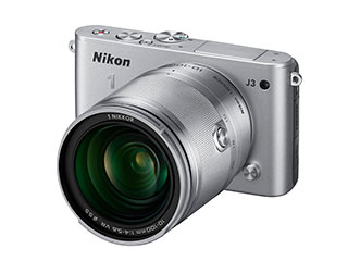 【クリックでお店のこの商品のページへ】Nikon/ニコン Nikon1 J3 小型10倍ズームキット (シルバー) 【送料代引き手数料無料！】