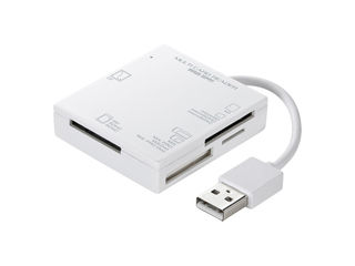 【クリックで詳細表示】サンワサプライ USB2.0 カードリーダー ホワイト ADR-ML15W