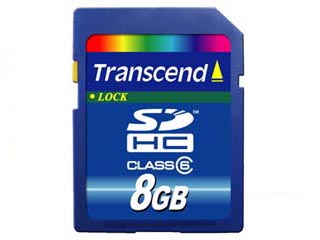 【クリックで詳細表示】トランセンド・ジャパン TS8GSDHC6 SDHCメモリーカード 8GB Class/クラス6