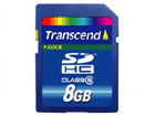 TS8GSDHC6 SDHC�������[�J�[�h 8GB Class/�N���X6