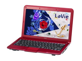 PC-LM350AS6R ノートパソコン LaVie M LM350/AS6R グロスレッド Office Personal 2007搭載モデル