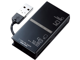 【クリックで詳細表示】サンワサプライ ADR-CML3BK USB2.0 カードリーダー ブラック