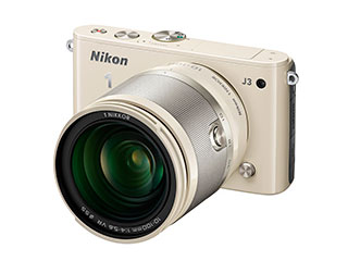 【クリックでお店のこの商品のページへ】Nikon/ニコン Nikon1 J3 小型10倍ズームキット (ベージュ) 【送料代引き手数料無料！】