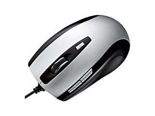 【クリックで詳細表示】サンワサプライ MA-LS15S 5ボタンレーザーマウス シルバー