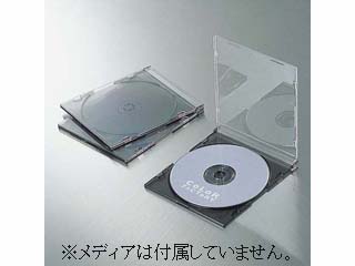 【クリックでお店のこの商品のページへ】ELECOM/エレコム CFC-01GY02 スリムCDケース(同色3枚セット) グレー02