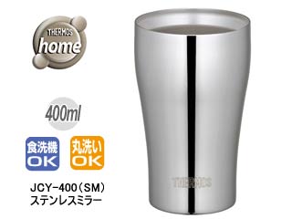 【クリックでお店のこの商品のページへ】THERMOS/サーモス JCY-400-SM 真空断熱タンブラー【400ml】ステンレスミラー