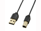 KU20-SL05BK �ɍ�USB�P�[�u�� (USB2.0 A-B�^�C�v) �u���b�N 0.5m