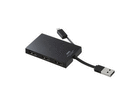 �X�}�[�g�t�H���[�d�E�f�[�^�]��4�|�[�gUSB2.0�n�u USB-HMU403BK �u���b�N