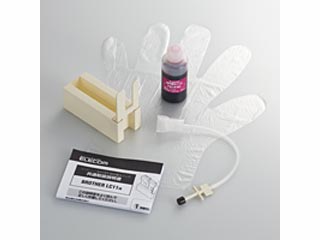 【クリックで詳細表示】ELECOM/エレコム THB-11M4 ブラザー用 詰め替えインク〈単色モデル〉 マゼンタ・4回分＋工具