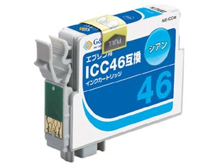 【クリックで詳細表示】G＆G/カラークリエーション NIE-ICC46 EPSON/エプソン互換インクカートリッジ シアン ICC46対応 ※在庫限定大特価！