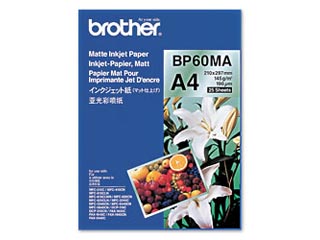 【クリックで詳細表示】brother/ブラザー BP60MA A4マット紙 25枚